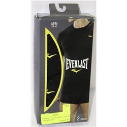 EVERLAST 2 PACK TSHIRTS - BLACK - SIZE LARGE