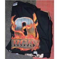 LOT WITH 4 MEN'S MOTORCYCLE GRAPHIC SHIRTS, AND 1