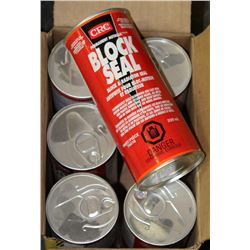 CASE WITH SIX 329ML CANS OF LOCK AND RADIATOR SEAL