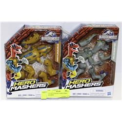 LOT OF 2 JURASSIC WORLD HERO MASHERS