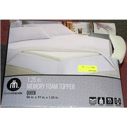 HOMETRENDS 1.25 INCH MEMORY FOAM MATTRESS