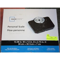 MAINSTAYS PERSONAL SCALE ,LARGE DISPLAY,UP TO