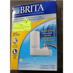 BRITA FAUCET WATER FILTRATION SYSTEM ,QUICK & EASY