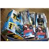 Image 1 : FLAT OF 3PC BATMAN TWIN SHEET SET &3 ACTION FIGURE