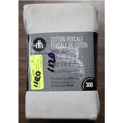 HOMETRENDS COTTON PERCALE SHEET SET,ONE FITTED