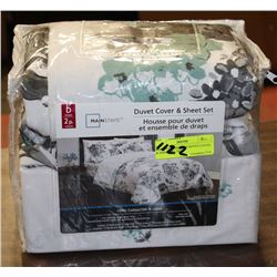 MAINSTAYS DOUBLE DUVET COVER & SHEET SET,7PC