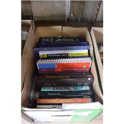 BOX OF NEW ASSORTED HARDCOVER BOOKS