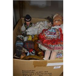 BOX OF COLLECTIBLE DOLLS