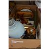 Image 1 : BOX OF LAMPS, CLOCKS, COLLECTIBLES