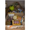 Image 1 : BOX OF COLLECTIBLE ITEMS AND BOX OF CANDLES