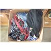 Image 1 : BOX OF TIES AND BOX OF CLOTHING