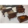 Image 2 : FOUR INLAID HAND MADE DOLL HOUSE FURNITURE PIECES