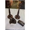 Image 1 : WOODEN CONDIMENT SET AND CANDLESTICKS