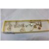 Image 1 : RHINESTONE NECKLACE AND EARRINGS
