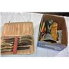 Image 1 : COLLECTIBLE WOOD WARE AND NUT CRACKERS AND CASED KNIFE SET