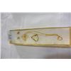 Image 1 : GOLD TONE HEART PENDANT PIN AND EARRING SET
