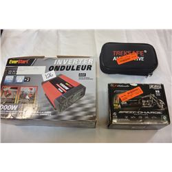 POWER INVERTER & 2 BATTERY CHARGERS