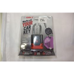 BOLT 2" PADLOCK WORKS WITH EARLY MODEL CHEVROLET CADDILAC