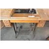 Image 1 : ANTIQUE SINGER TREADLE BASE SEWING MACHINE