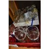 Image 1 : TRAY OF DRINK GLASSES AND TUMBLERS ETC