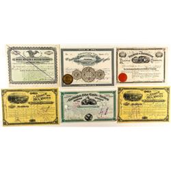 Rare Iowa Railroad Stock Certificates (6)
