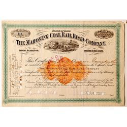 Mahoning Coal Rail Road Company Stock Certificate