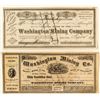 Image 1 : Washington Mining Company Stock Certificate Pair