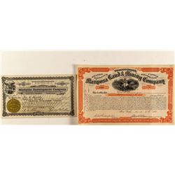 Mariposa Land & Mining Stock Certificates