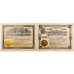 January Jones Mining Stock Certificates w/ Jones Signature & Huge Transfer of Shares