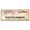 Image 1 : Belle Isle Mining Co. Stock Certificate