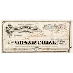 Tuscarora, Nevada - Grand Prize Stock Certificate