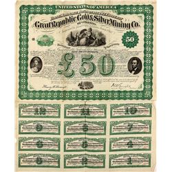 Great Republic Gold & Silver Mining Co. of Virginia Bond