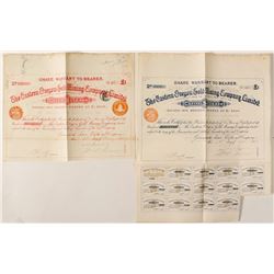 Eastern Oregon Gold Mining Company Stock Certificates