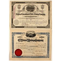 Mexico Mining Stock Certificates