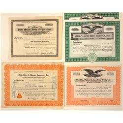 Body Shops Stock Certificates