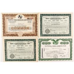 "Video" Company Stock Certificates