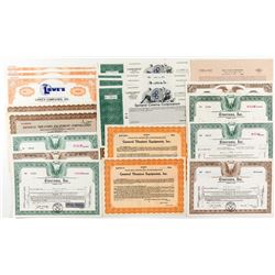 Theater Company Stock Certificate Collection