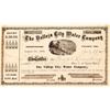 Image 1 : Vallejo City Water Company stock certificate