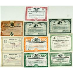 Cable & Telegraph Stock Certificate Group