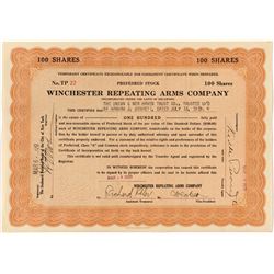 Winchester Repeating Arms Company Stock Certificate