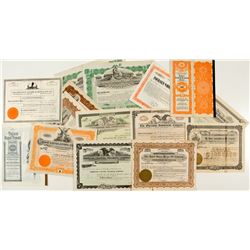 Arizona Non-Mining Stock Certificates (Concrete, Railroad, Oil)