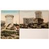 Image 1 : Two Hand Colored c1910 Truckee Postcards of the McGlashin Rocking Stone