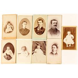 9 Western portrait CDVs