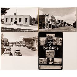 Florence, Colorado Street Views Postcards