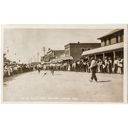 1909 4th of July Foot race Postcard