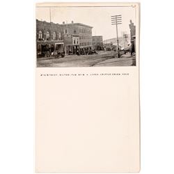Victor 4th Street Early Photo Postcard