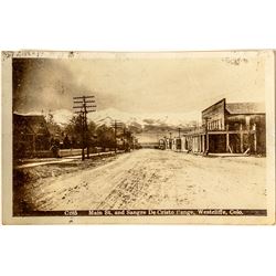 Westcliffe Main Street Photo Postcard