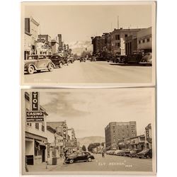 Two Ely Main Street Real Photo Postcards