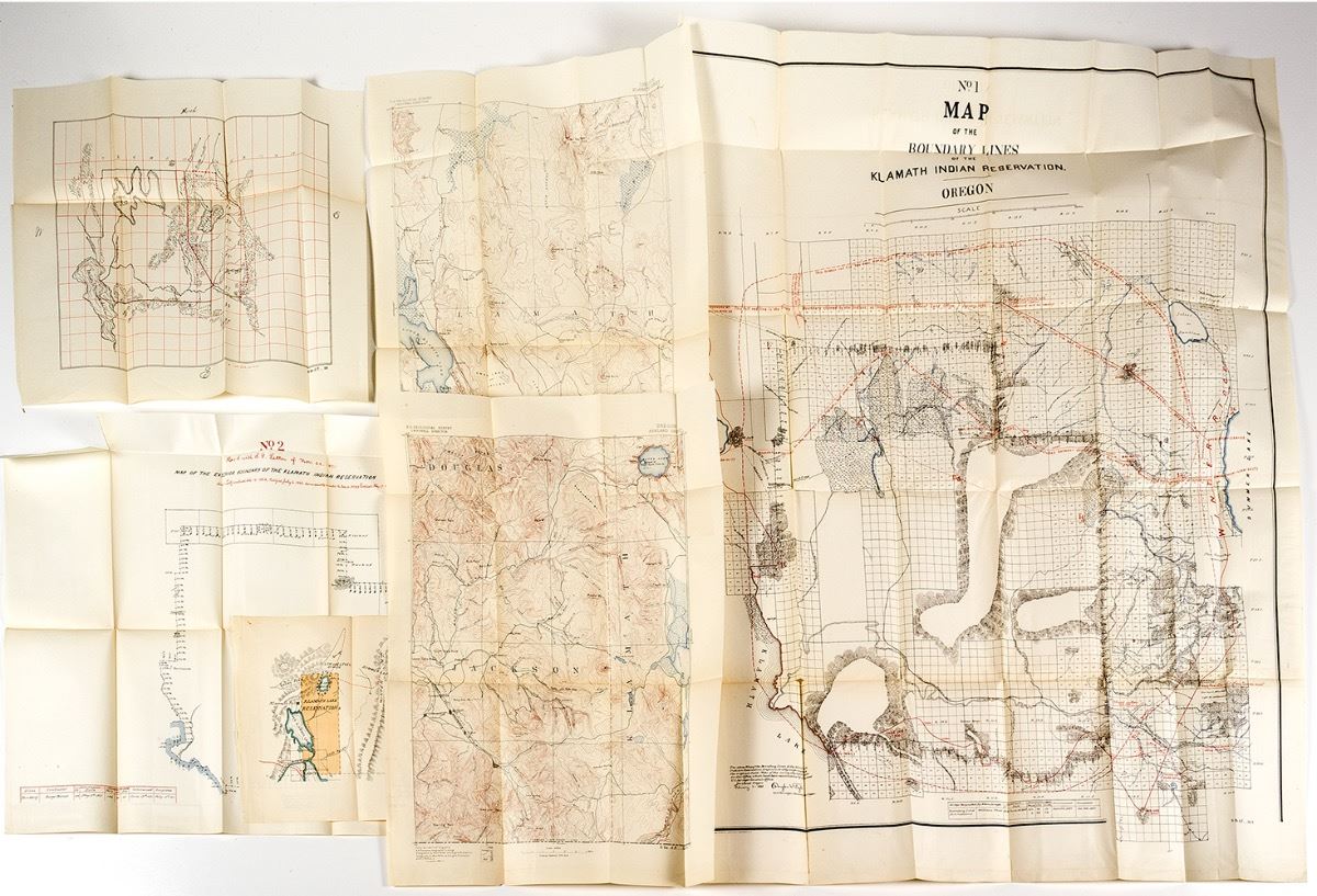 Klamath Indian Reservation Maps