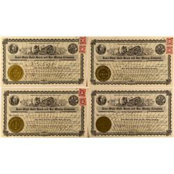 Inter-State Gold Beach and Bar Mining Company Stock Certificates (4)